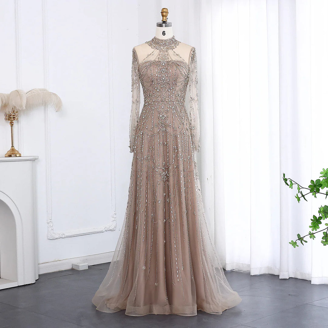 Luxury Rose Pink One Shoulder Mermaid Evening Dresses for Women Wedding Party High Slit Long Prom Formal Gowns Blue / 20 Luxury Rose Pink One Shoulder Mermaid Evening Dresses for Women Wedding Party High Slit Long Prom Formal Gowns Blue / 20