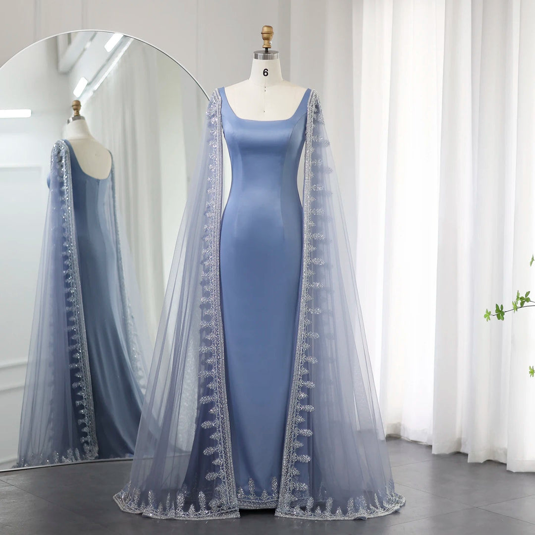Luxury Silver Gray Overskirt Evening Dress for Women Wedding Party Tassel Elegant Long Plus Size Formal Prom Gowns DreamyVow Luxury Silver Gray Overskirt Evening Dress for Women Wedding Party Tassel Elegant Long Plus Size Formal Prom Gowns DreamyVow