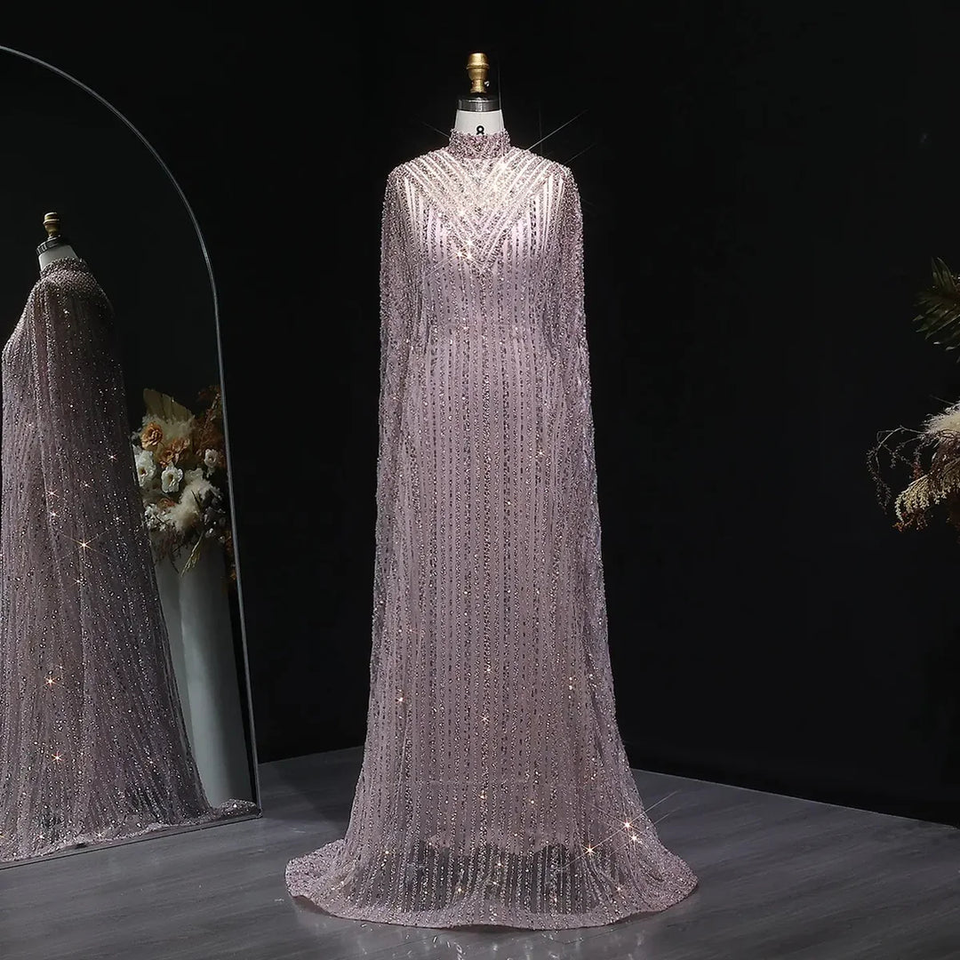 Luxury Dubai Caftan Abaya Kaftan Arabic Evening Dress SS691-DreamyVow