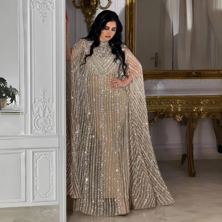 Luxury Dubai Caftan Abaya Kaftan Arabic Evening Dress SS691
