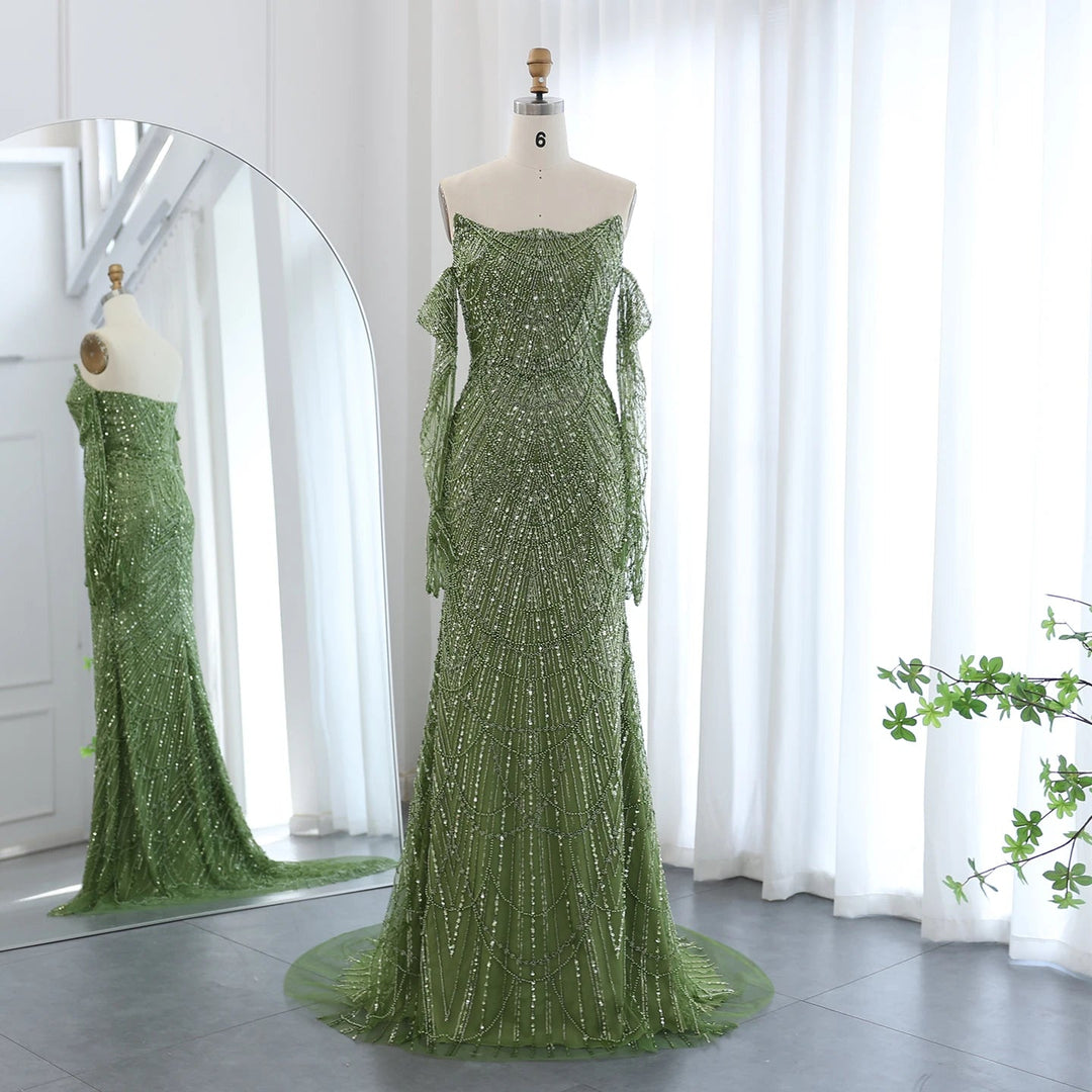 Luxury Evening Dresses 2023 Sparkly Sequin Tiered Ruffles Elegant Women Wedding Party Formal Gowns 243 DreamyVow Luxury Evening Dresses 2023 Sparkly Sequin Tiered Ruffles Elegant Women Wedding Party Formal Gowns 243 DreamyVow