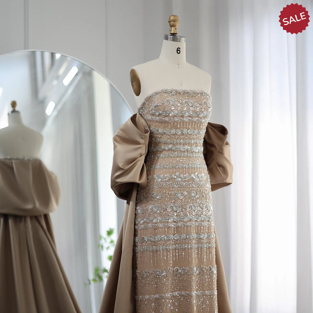 DreamyVow Luxury Dubai Sage Green Evening Dresses with Cape 2024 Arabic Blue Beaded Elegant Women Wedding Party Gowns 238 DreamyVow Luxury Dubai Sage Green Evening Dresses with Cape 2024 Arabic Blue Beaded Elegant Women Wedding Party Gowns 238