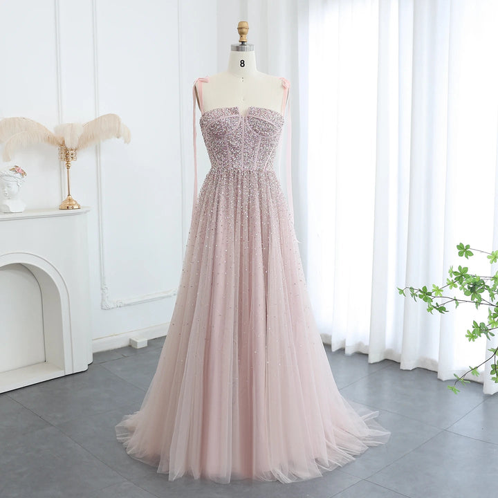 Luxury Wine Red Pink Dubai Evening Dresses SS263