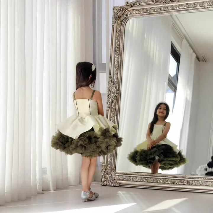 Charming Princess Flower Girl Dress for Girls Birthday Party D169