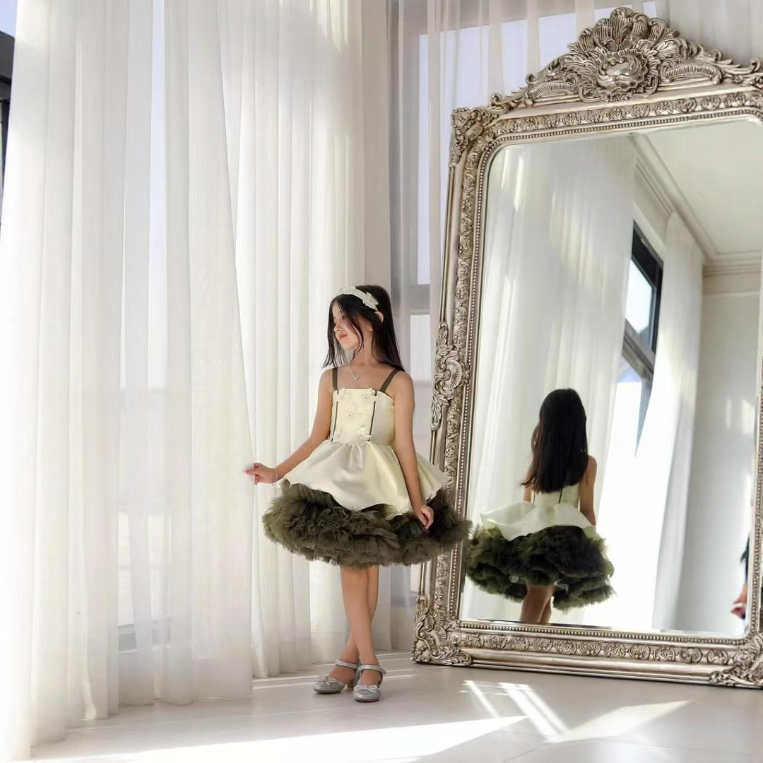 Charming Princess Flower Girl Dress for Girls Birthday Party D169