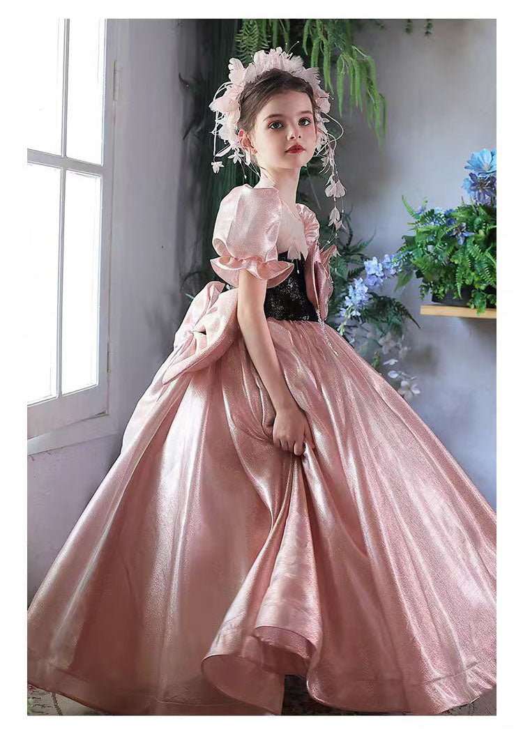 Luxury Princess Style Flower Girl Gown for Birthday Party J224
