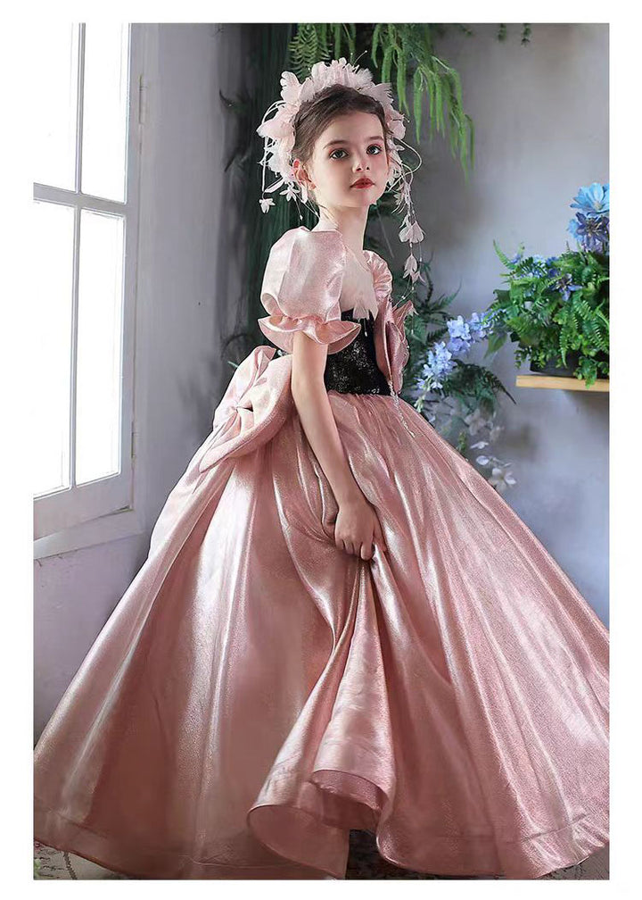 Luxury Princess Style Flower Girl Gown for Birthday Party J224