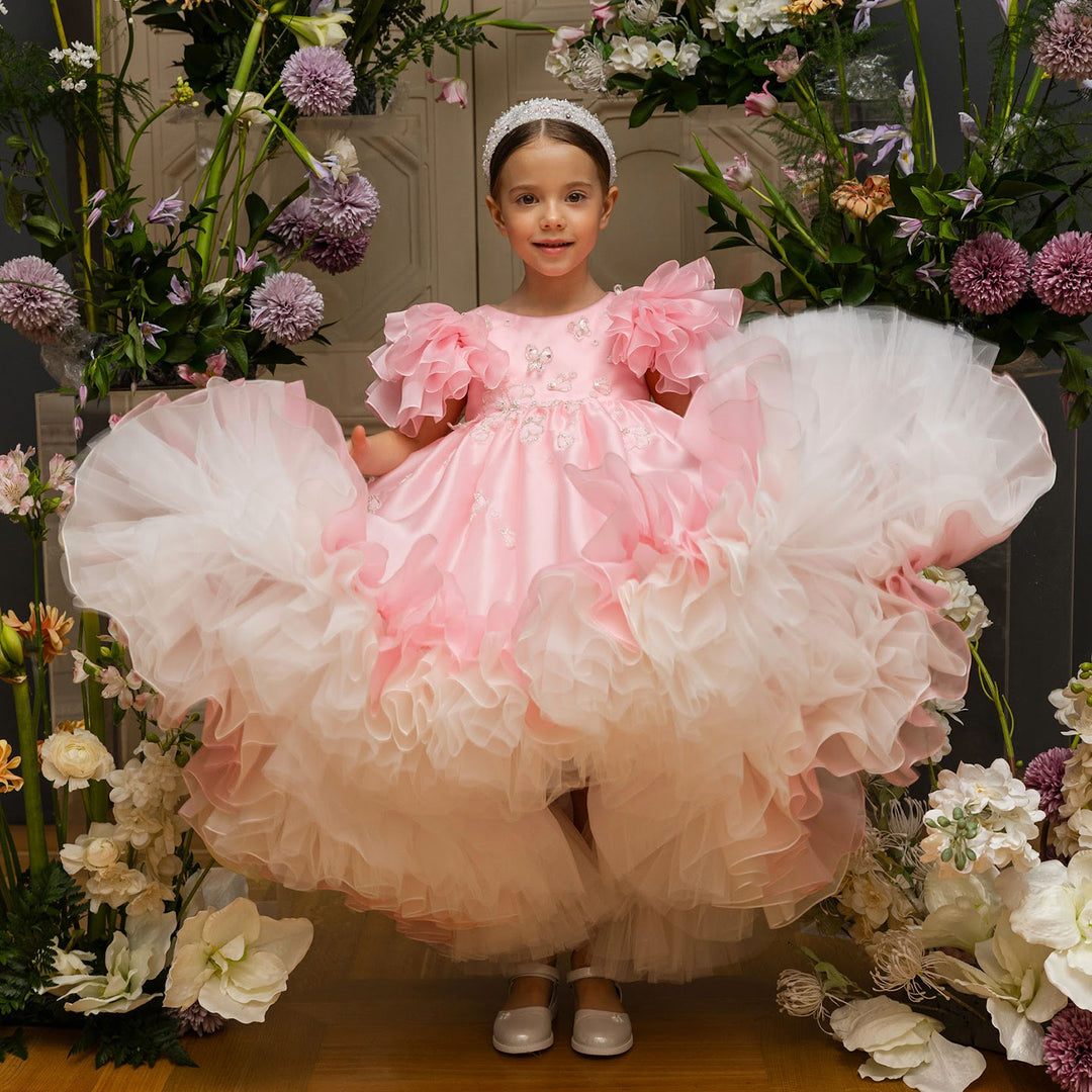 Fairy Princess Flower Girl Birthday Party Evening Dress J193 DreamyVow Fairy Princess Flower Girl Birthday Party Evening Dress J193 DreamyVow