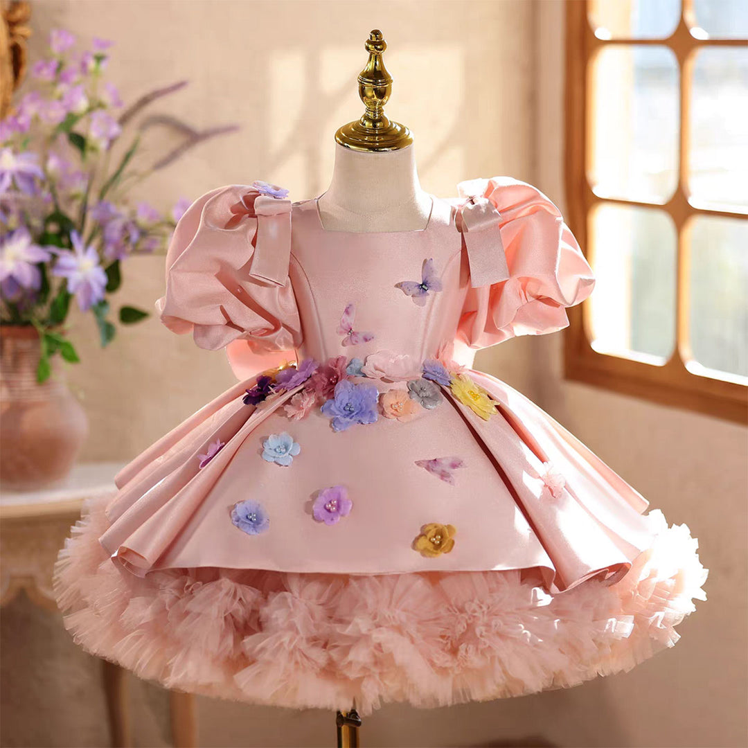 pink butterfly princess dress Introducing our Enchanting Butterfly Princess Dress This dreamy pink dress is designed for little angels who deserve nothing less than magic and wonder. Crafted with impeccable attention to detail, this