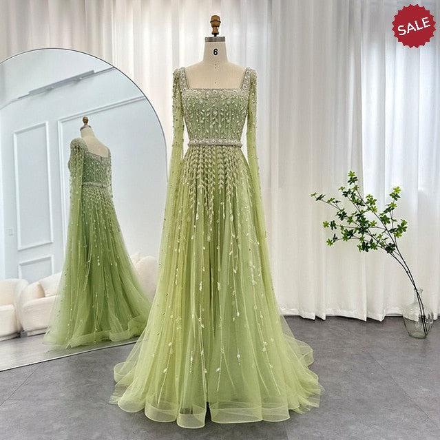 Pink Dubai Evening Dresses for Wedding Party SS494