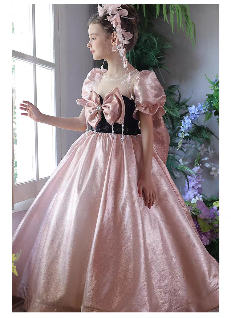 Luxury Princess Style Flower Girl Gown for Birthday Party J224