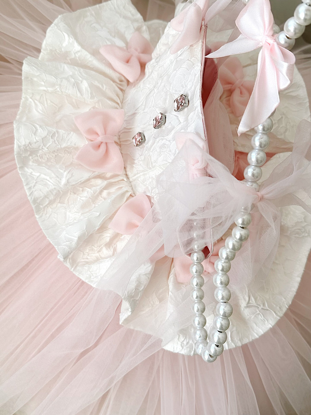 Pink Flower Girl Dress for Toddler Birthday Wedding Party D114