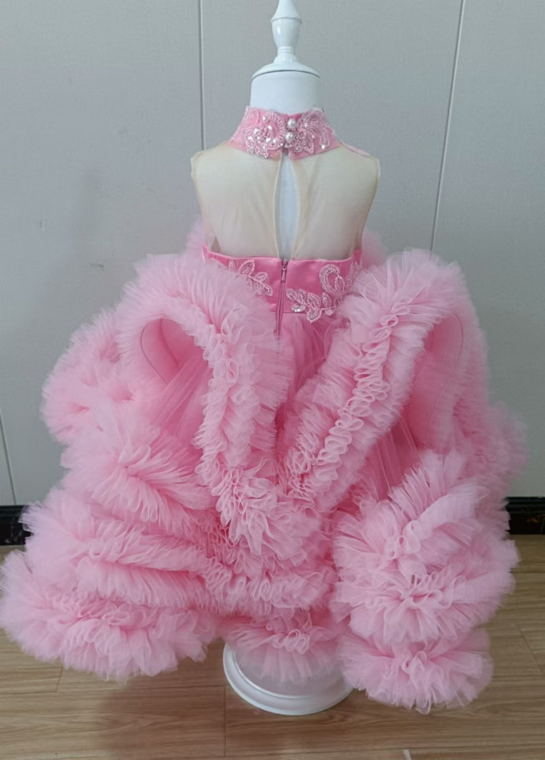 Princess Flowers Girl Dress with Kids Birthday Pageant Gown J512