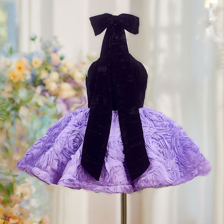 Elegant Pink Knee Length Flower Girl Dress for Birthday J847