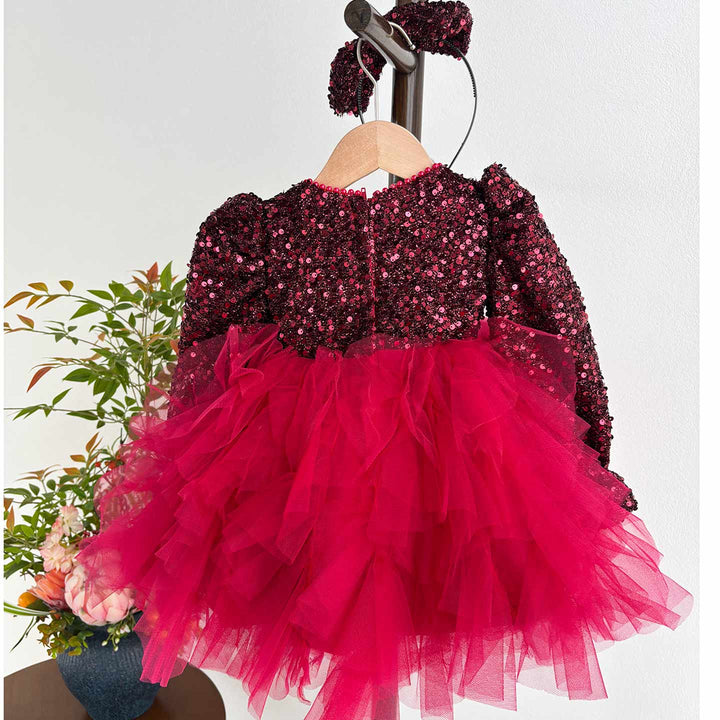 Festive Long Sleeve Princess Dress for Girls Christmas Birthday Party D204