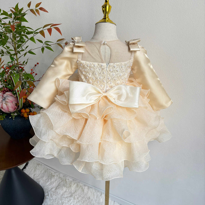 Girl Dress Kids 1st Birthday Party Holiday Princess Gown J758