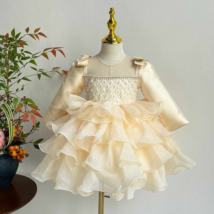 Girl Dress Kids 1st Birthday Party Holiday Princess Gown J758