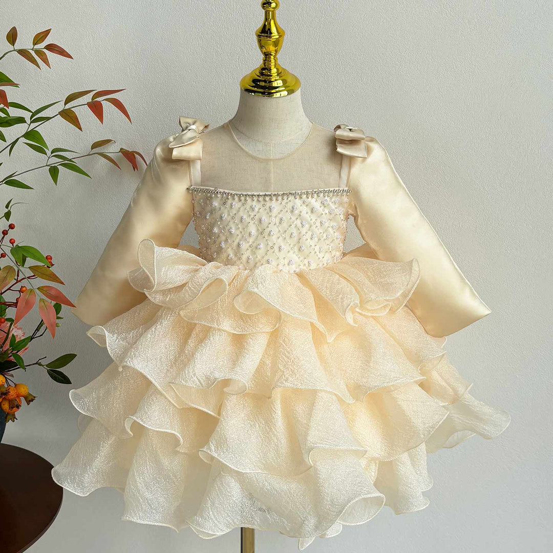 Girl Dress Kids 1st Birthday Party Holiday Princess Gown J758
