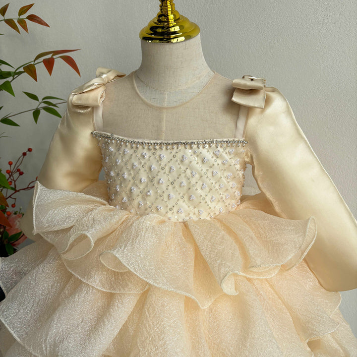 Girl Dress Kids 1st Birthday Party Holiday Princess Gown J758