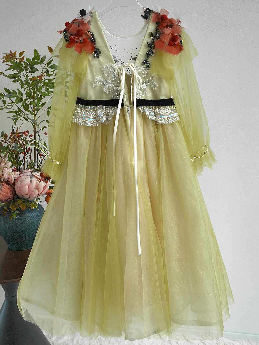 yellow dress red flowers Yellow Dress With Red Flowers Yellow Flowers Dress Sold On Temu United States