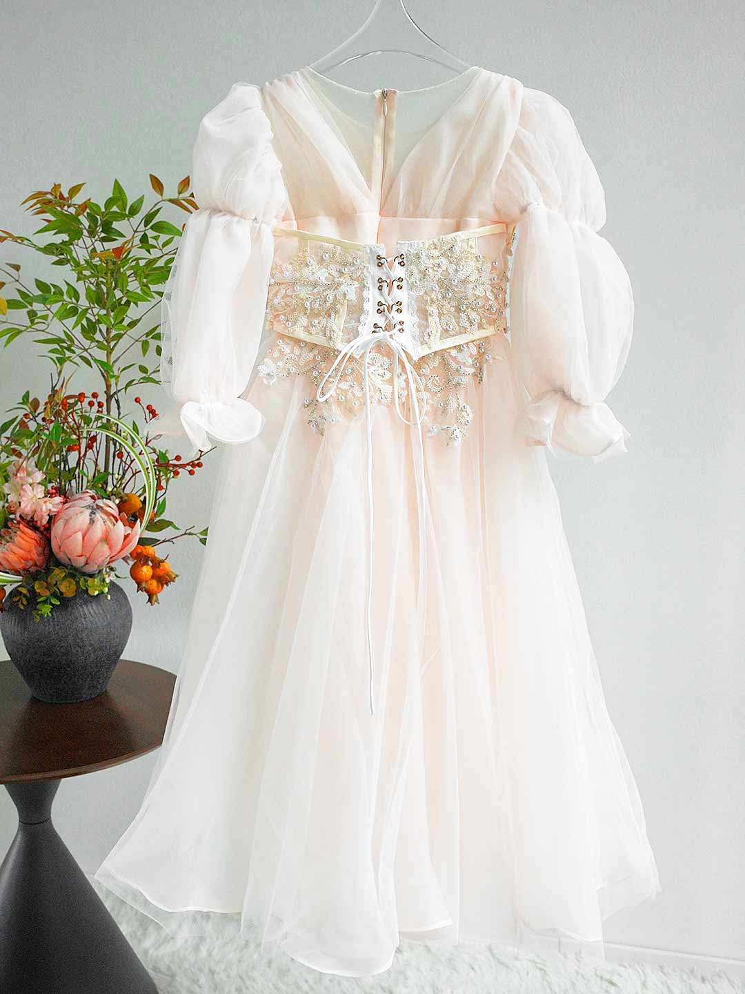 Luxury Off White Flower Girl Dress Party Birthday Prom Gown J283