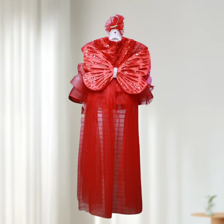 Luxury Princess Girl Gown Kids Birthday Wedding Party Dress J592