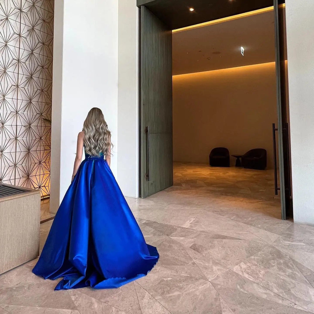 Luxury Rose Pink One Shoulder Mermaid Evening Dresses for Women Wedding Party High Slit Long Prom Formal Gowns DreamyVow Luxury Rose Pink One Shoulder Mermaid Evening Dresses for Women Wedding Party High Slit Long Prom Formal Gowns DreamyVow