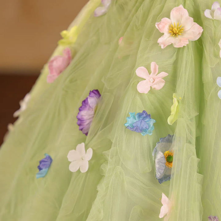 Lovely Princess Flower Girl Birthday Pageant Gown D203