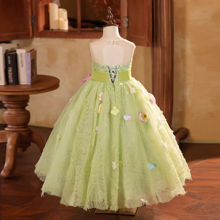 Lovely Princess Flower Girl Birthday Pageant Gown D203