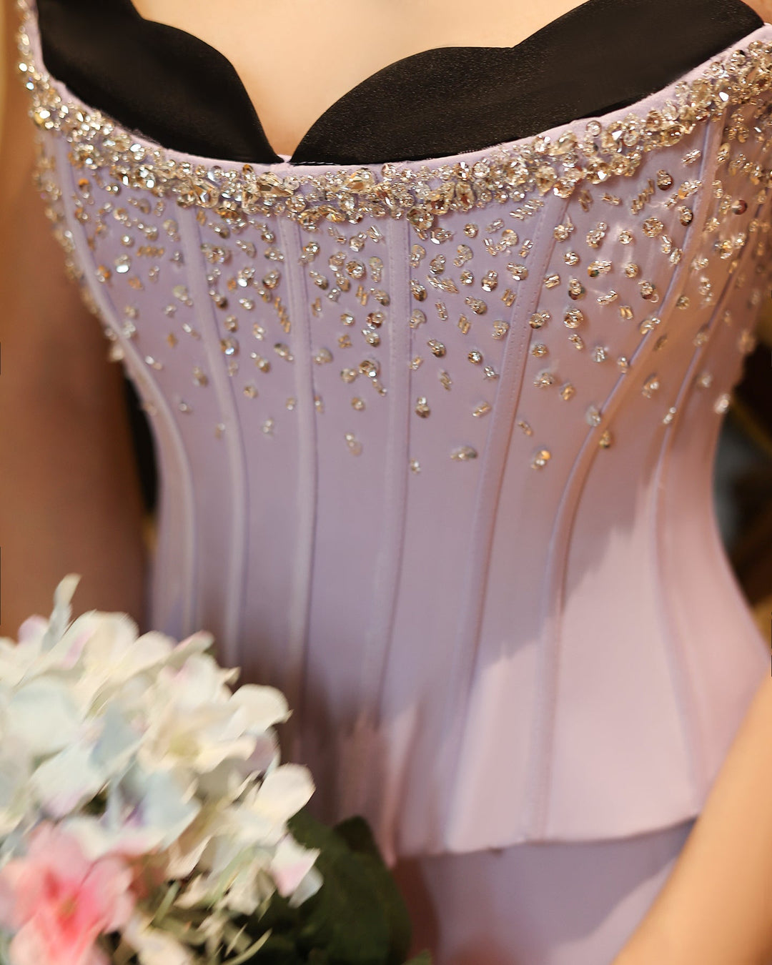 Saudi Arabia Lilac Two Pieces Evening Dresses SS264 DreamyVow Saudi Arabia Lilac Two Pieces Evening Dresses SS264 DreamyVow