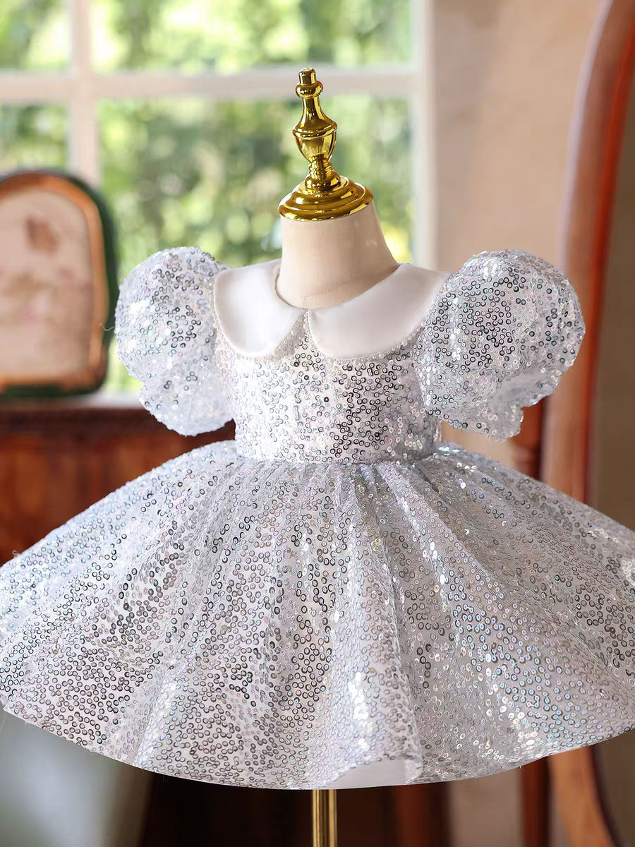 Charming Sparkle Girl Dress Kids Birthday Party Gown J597 – DreamyVow