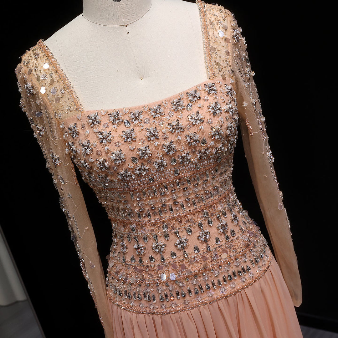 gold and lilac dress Amabella Q1025