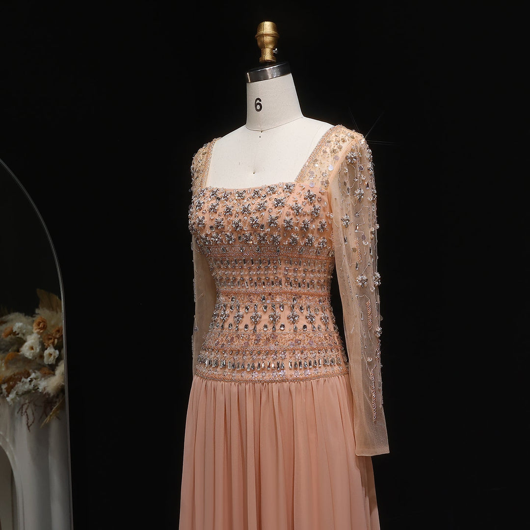 Strapless Lilac Beaded Bodice Evening Dress with Flowing Skirt SS539 DreamyVow Strapless Lilac Beaded Bodice Evening Dress with Flowing Skirt SS539 DreamyVow