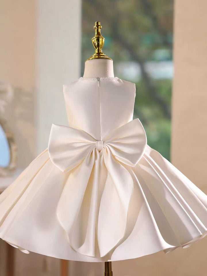 Luxury White Long Sleeve Princess Dress for Birthday Wedding Party J732