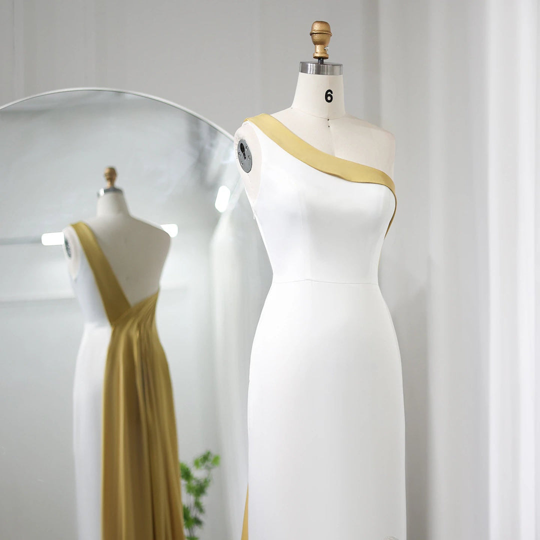 White Lilac Butterfly Luxury Evening Dresses SS475