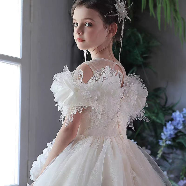 Charming Lace Princess Girl Gown for Special Occasions J303