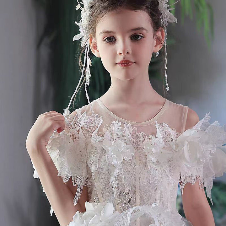 Charming Lace Princess Girl Gown for Special Occasions J303