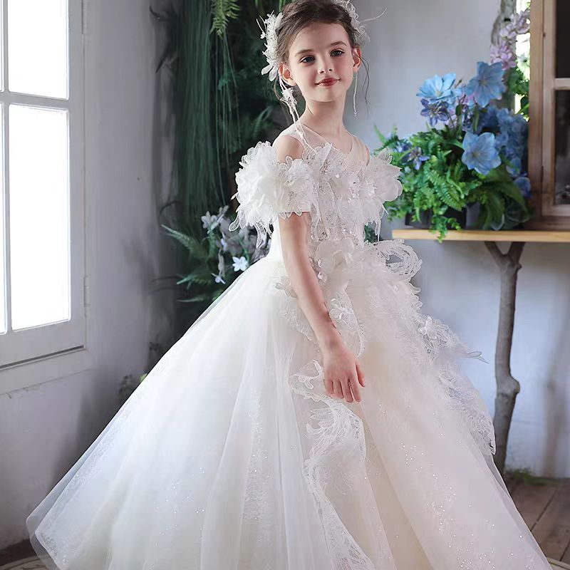 Charming Lace Princess Girl Gown for Special Occasions J303