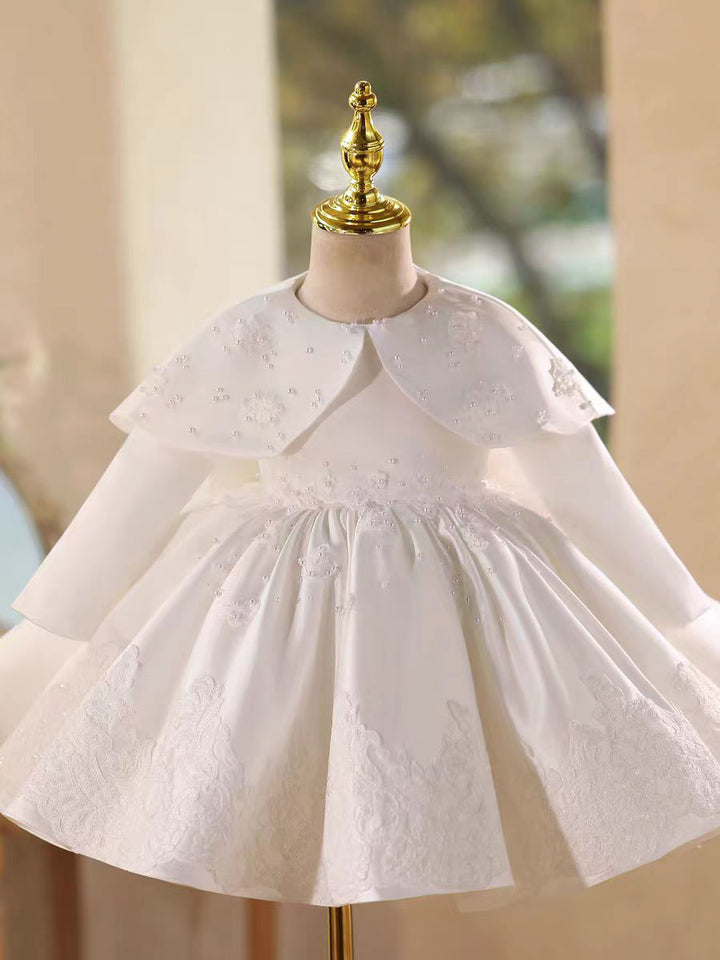 Elegant Lace Long Sleeve Princess Dress for Girls Birthday D017