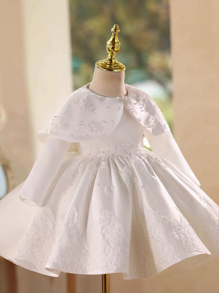 Elegant Lace Long Sleeve Princess Dress for Girls Birthday D017