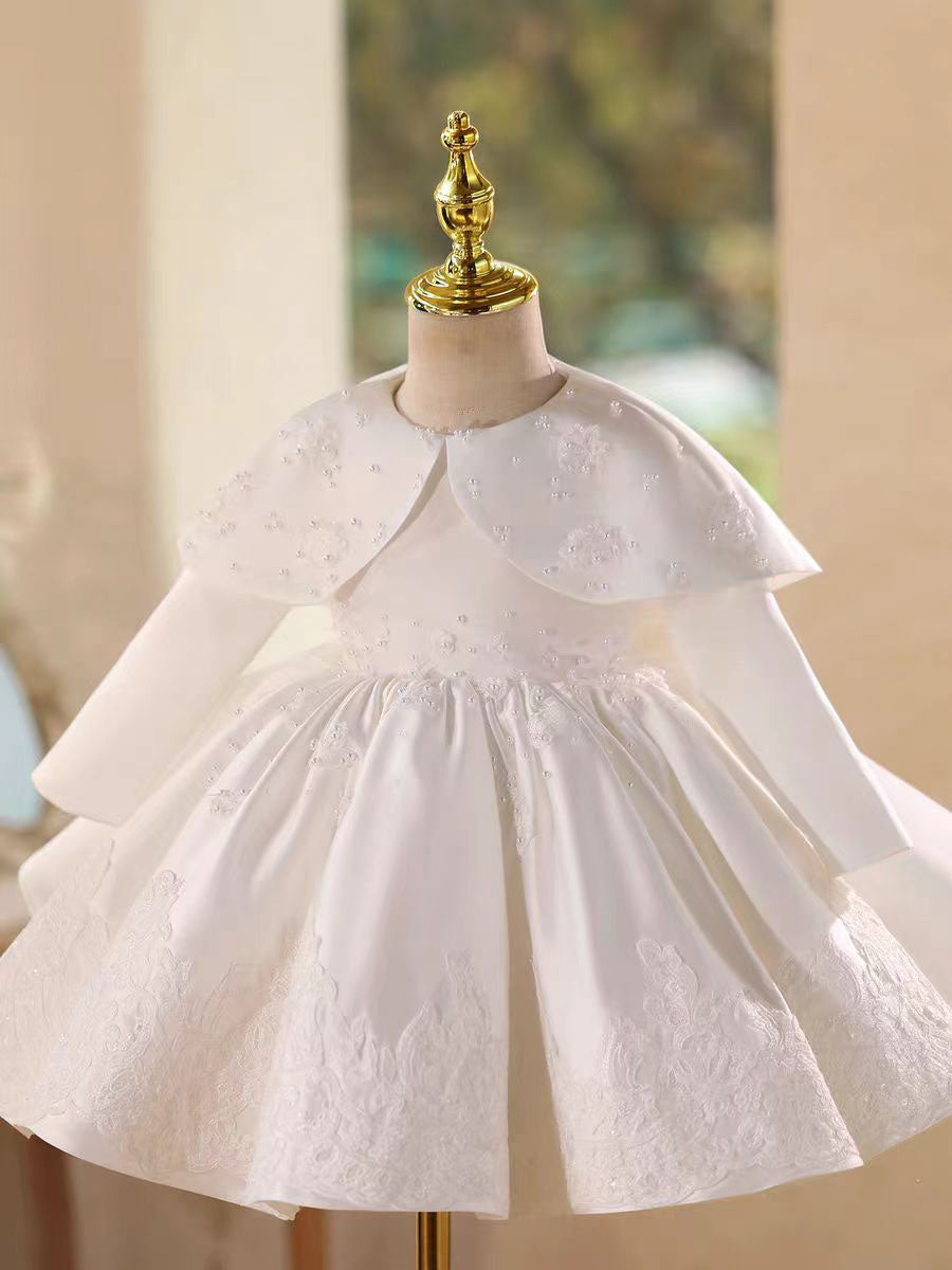 Elegant Lace Long Sleeve Princess Dress for Girls Birthday D017