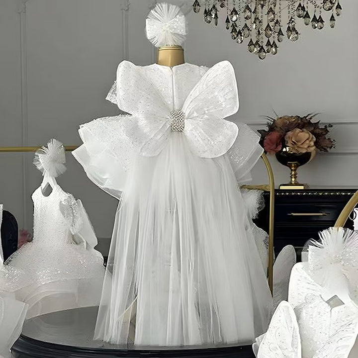 Luxury Princess Girl Gown Kids Birthday Wedding Party Dress J592