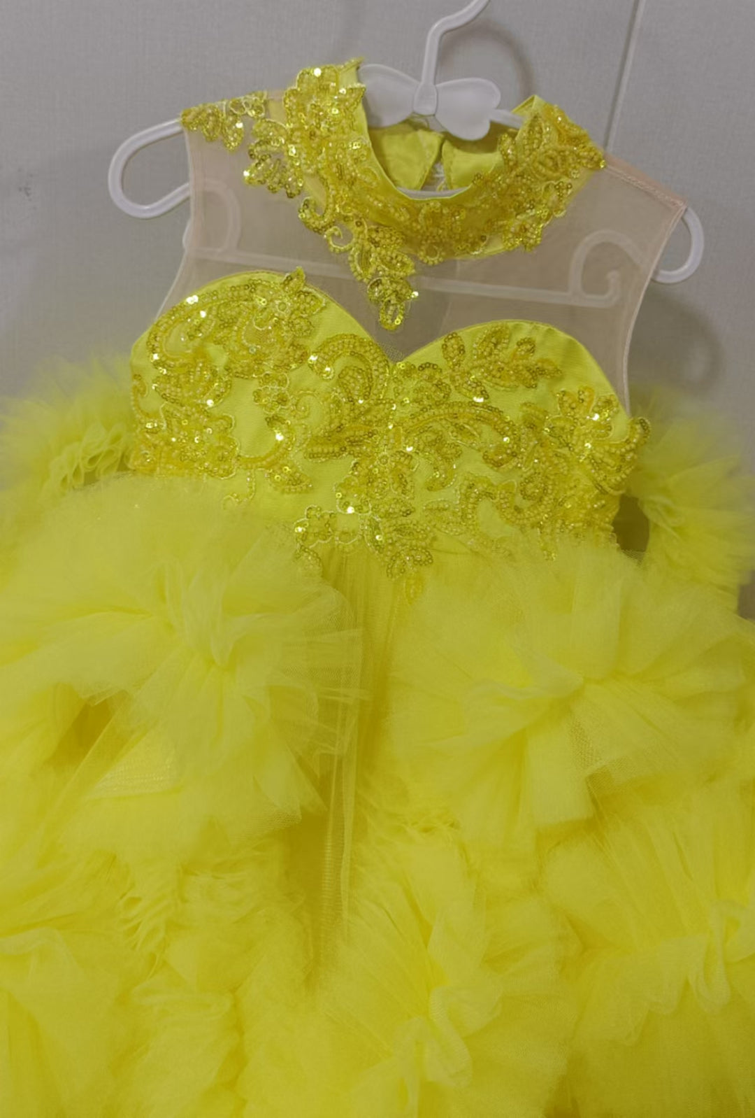 Princess Flowers Girl Dress with Kids Birthday Pageant Gown J512
